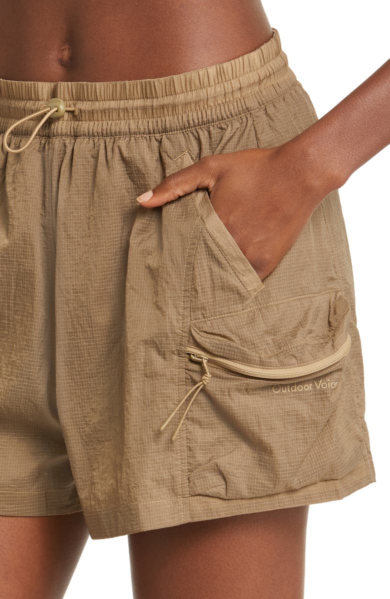 Outdoor Voices Windbreaker Cargo Shorts, Alternate, color, 