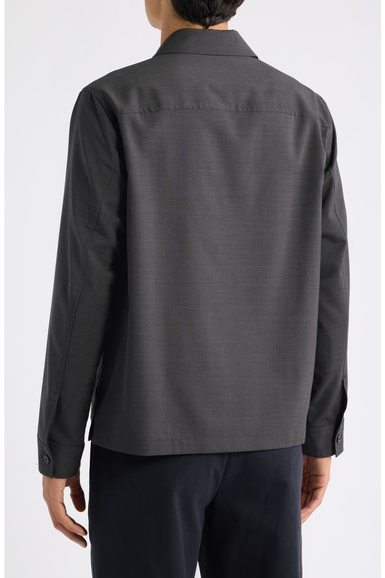 Travel Motion Wool Blend Overshirt, Alternate, color, CHARCOAL MELANGE