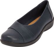 Comfortview The Gab Faux Leather Slip On Flat