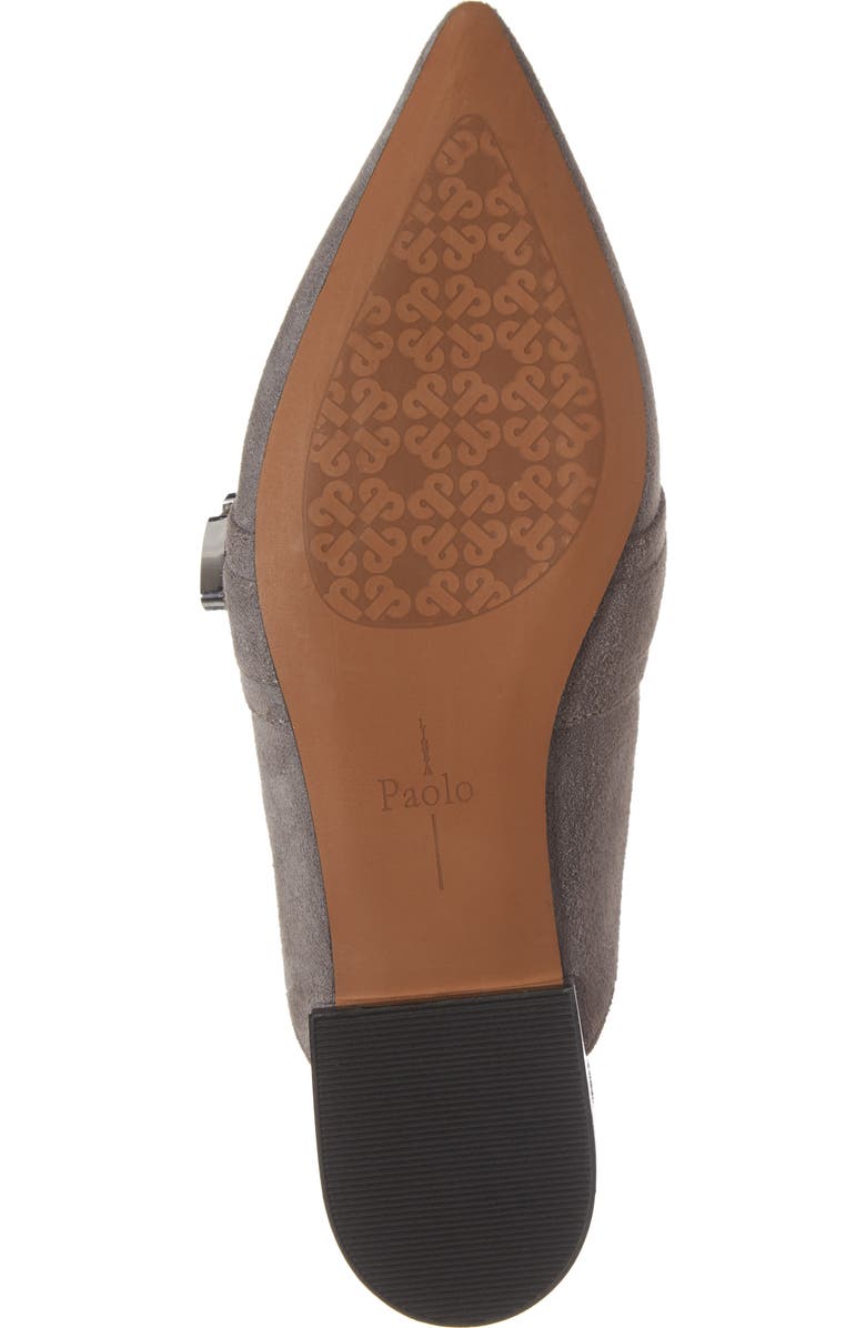 Linea Paolo Ace Buckle Pointed Toe Mule, Alternate, color, Stone