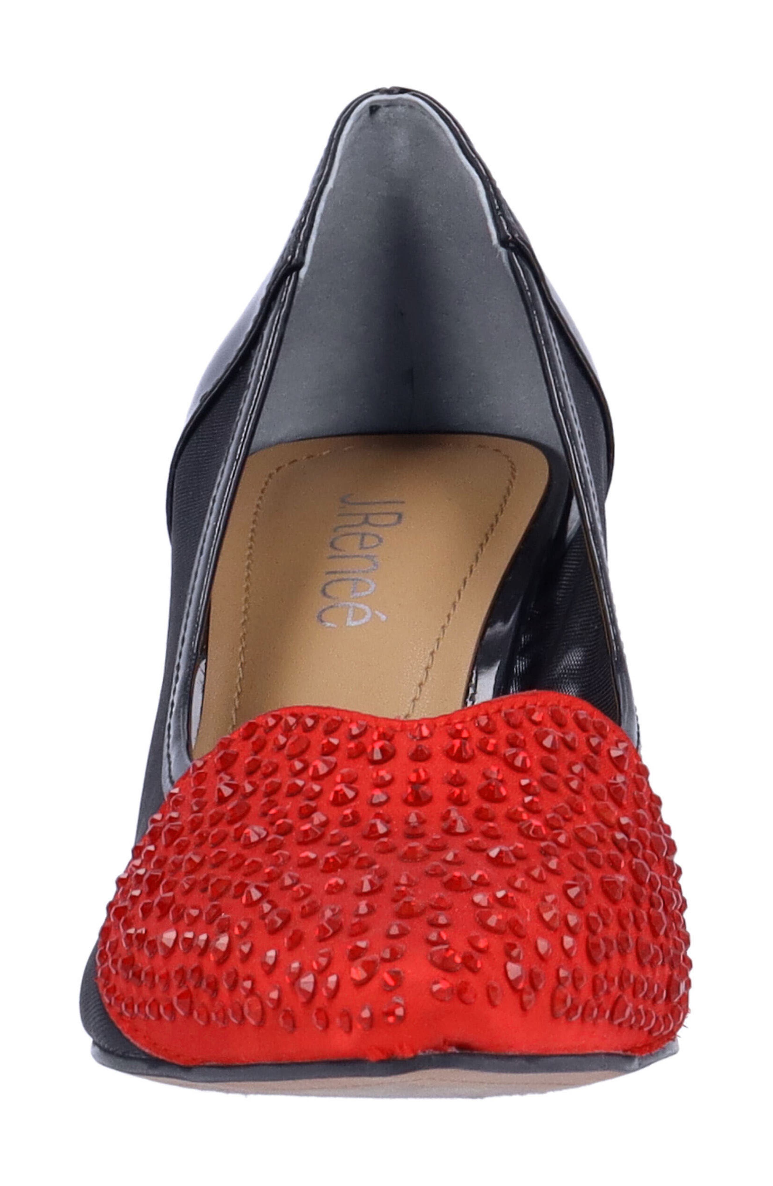 J. Reneé Coopid Pointed Toe Pump, Alternate, color, Black/ Red