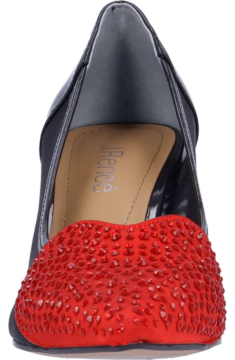 J. Reneé Coopid Pointed Toe Pump, Alternate, color, Black/ Red