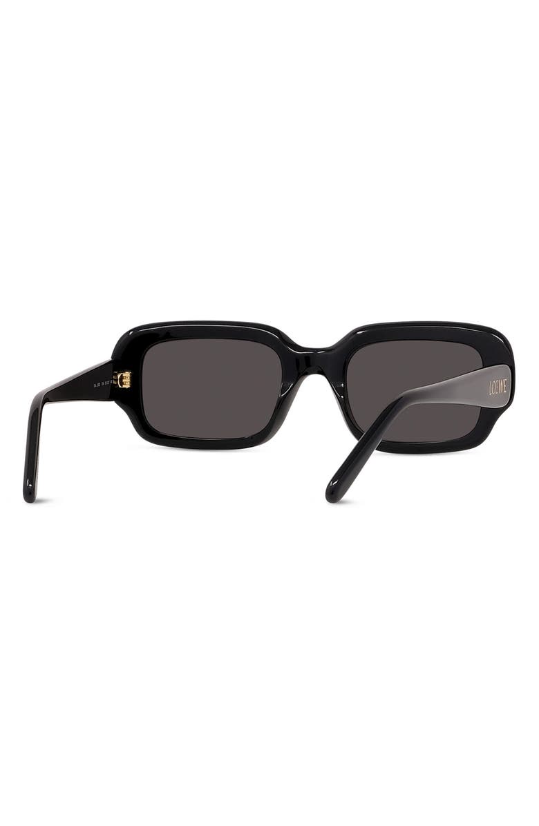 Loewe 51mm Rectangular Sunglasses, Alternate, color, Shiny Black / Smoke