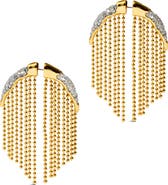 Alexis Bittar Solanales Crystal Pavé Fringe Front/Back Earrings