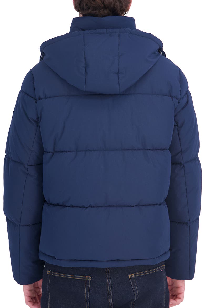 Heavyweight Hooded Puffer Jacket, Alternate, color, NAVY