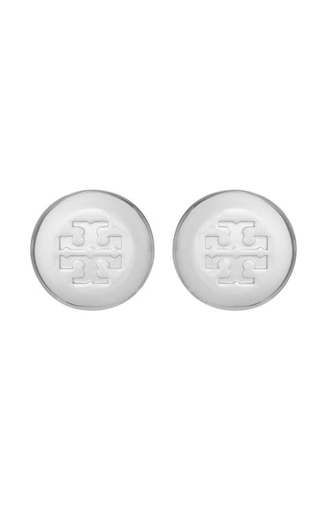 Icon Round Stud Earrings