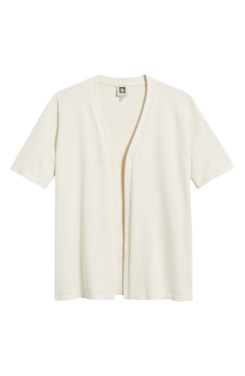 AK ANNE KLEIN Newport Open Front Elbow Sleeve Cardigan, Main, color, 