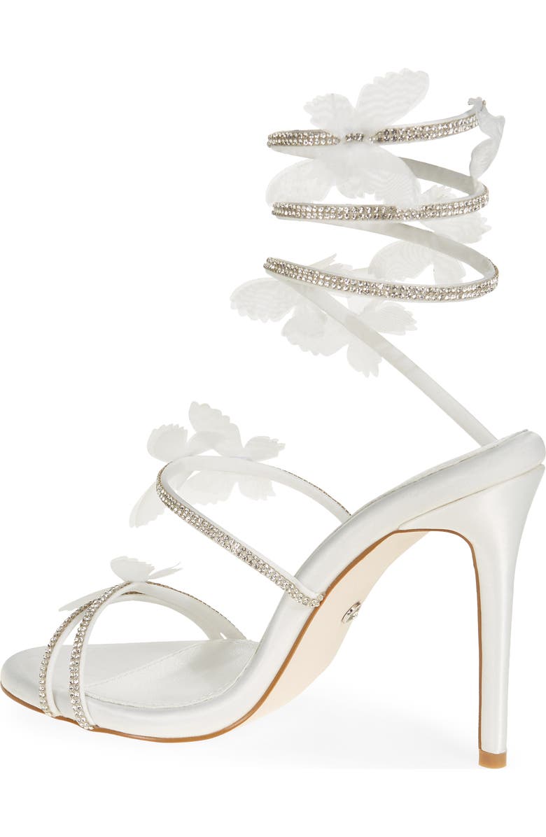 AZALEA WANG Aryana Rhinestone Ankle Wrap Sandal, Alternate, color,