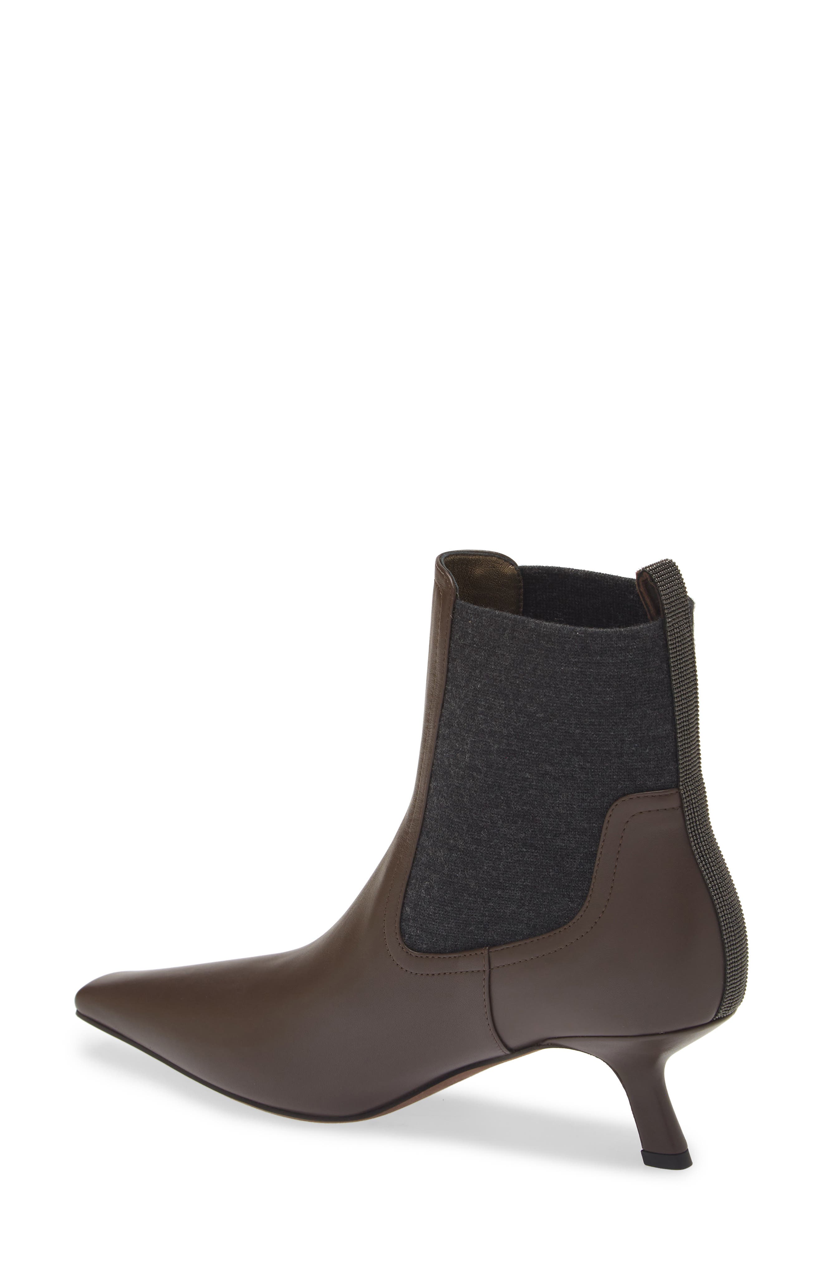 Brunello Cucinelli Kitten Heel Chelsea Boot, Alternate, color, 