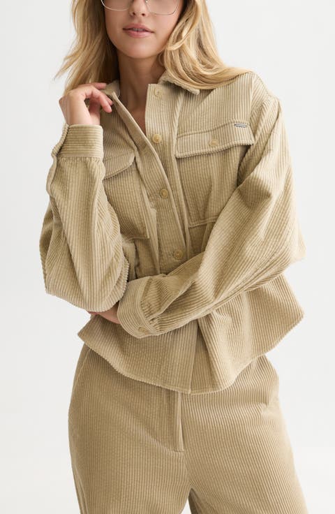 Corduroy Utility Shirt Jacket