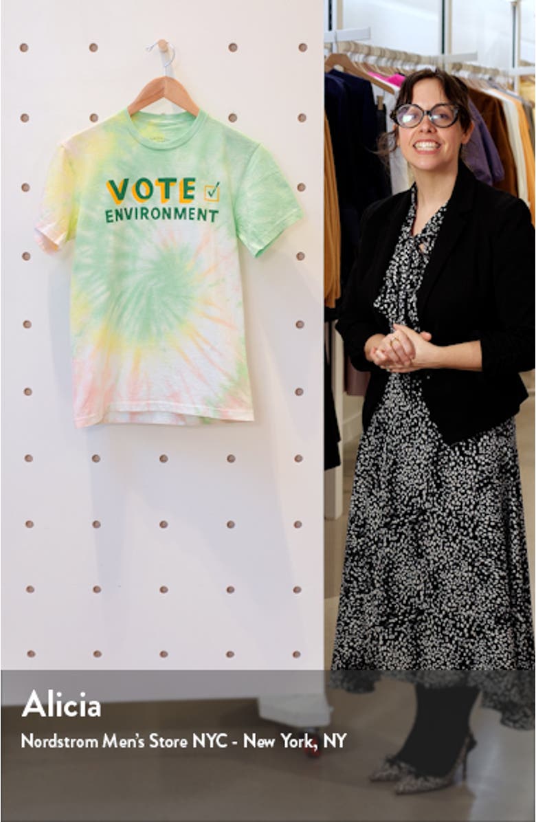 x Sierra Club Tie Dye Vote Graphic Tee, sales video thumbnail