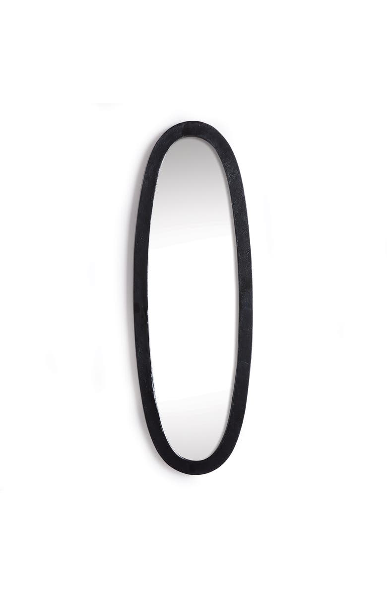 Napa Home & Garden Lamelle Black Framed Full Oval Full Length Wall Mirror, Main, color, Black
