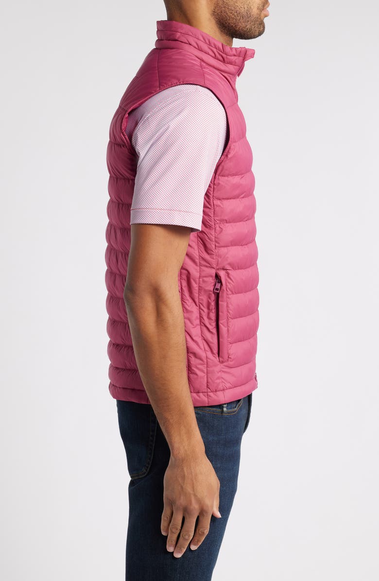 Peter Millar All Course Quilted Vest, Alternate, color, Pomegranate
