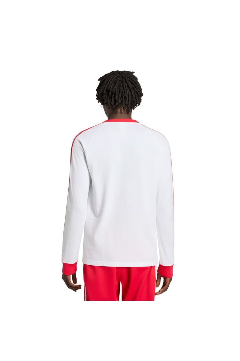 Men's adidas Originals  White Liverpool Culturewear Originals Long Sleeve T-Shirt, Alternate, color, White