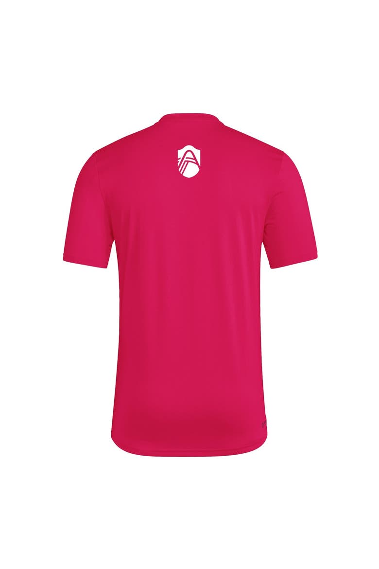 Men's adidas  Pink St. Louis City SC 2025 Jersey Hook AEROREADY T-Shirt, Alternate, color, Red