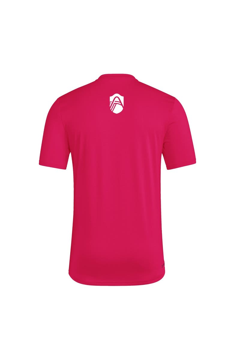 adidas Men's adidas  Pink St. Louis City SC 2025 Jersey Hook AEROREADY T-Shirt, Alternate, color, Red