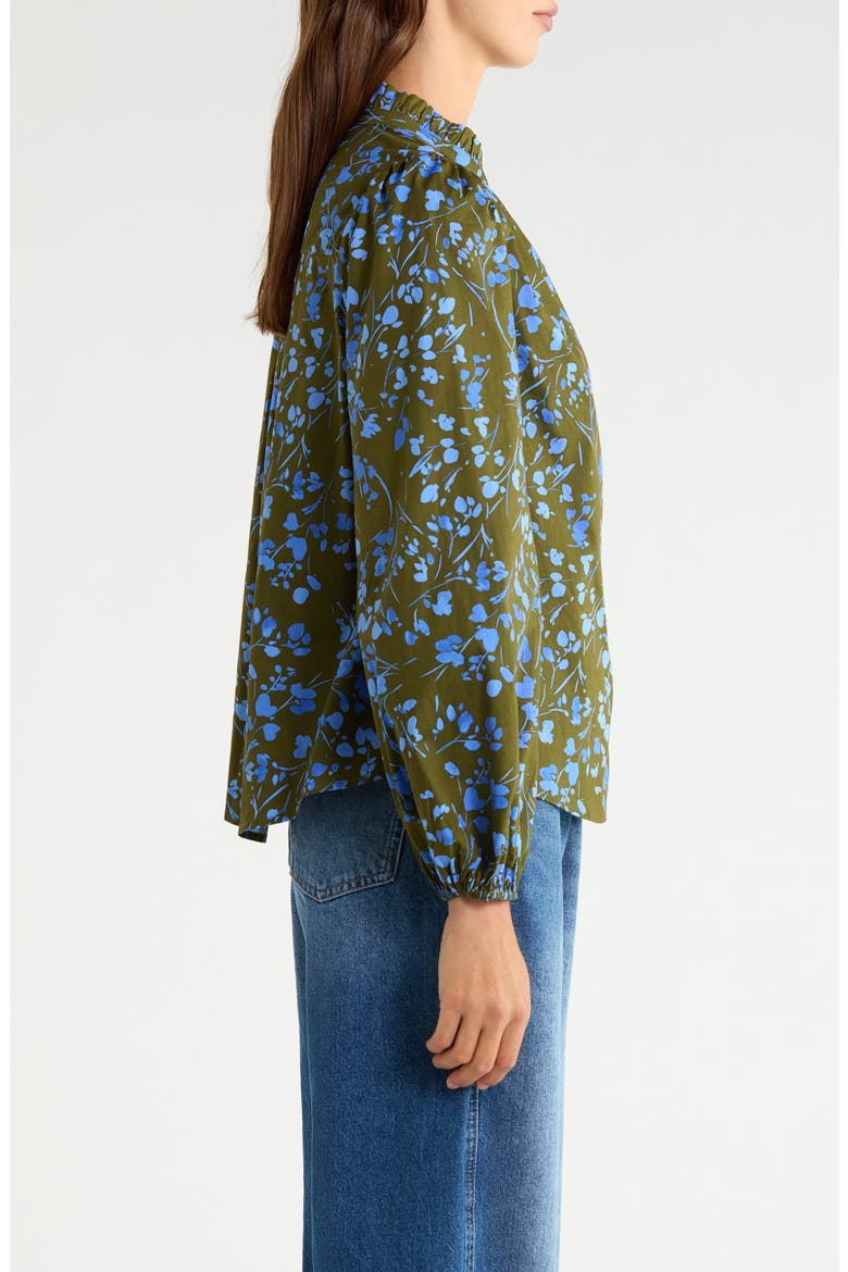 Solvay Ruffle Top, Alternate, color, GREEN BLUE MULTI