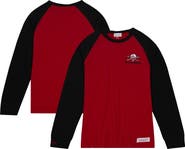 Mitchell & Ness Men's Mitchell & Ness Scarlet Nebraska Huskers Legendary Slub Raglan Long Sleeve T-Shirt