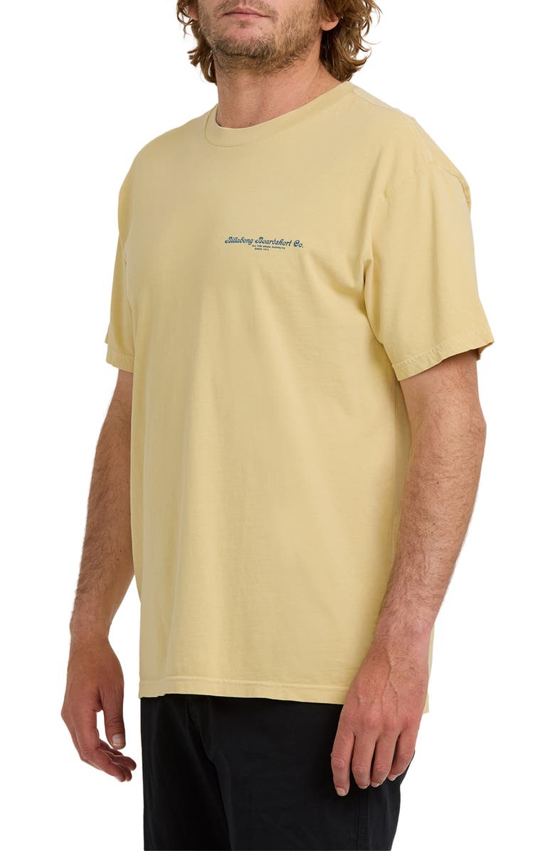 Billabong Suspects Premium Short Sleeve Graphic T-Shirt, Alternate, color, Golden Yellow