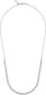Everlee Adjustable Half Tennis Lab Diamond Necklace in 14K