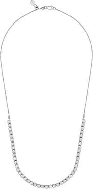 Everlee Adjustable Half Tennis Lab Diamond Necklace in 14K