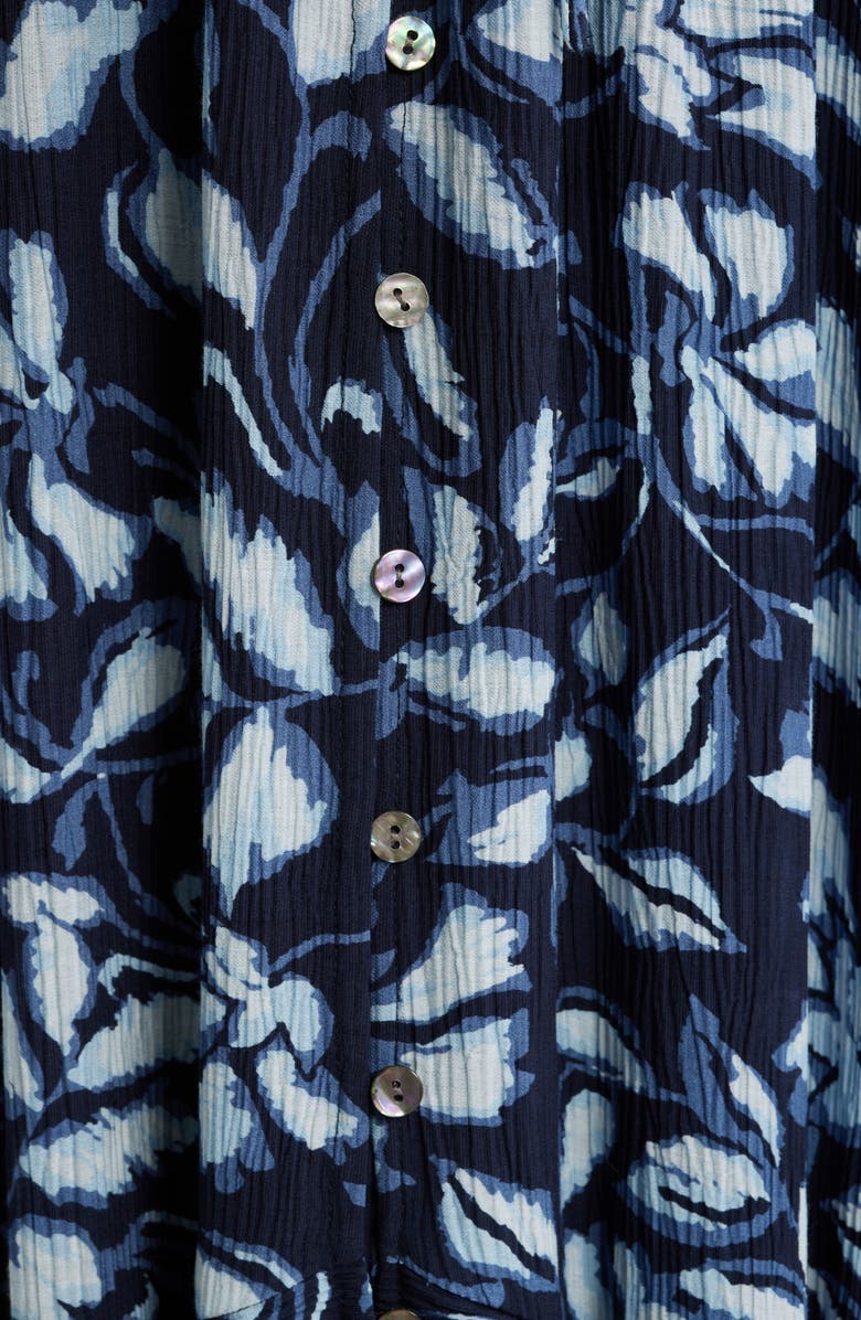 Rails Rois Floral Ruffle Long Sleeve Maxi Dress, Alternate, color, Navy Jasmine