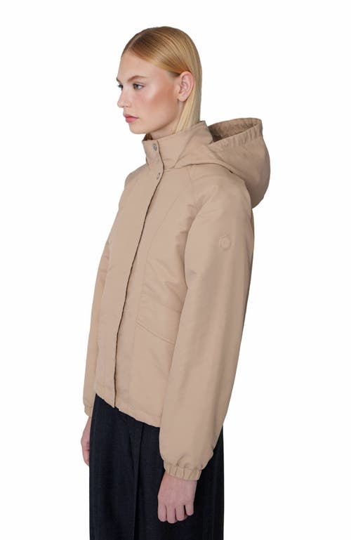 Quartz Co. Lisa | Lightweight Hooded Jacket In Sand Beige