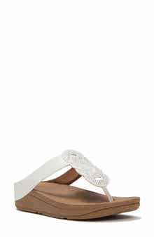 Fino Crystal Twist T-Strap Sandal