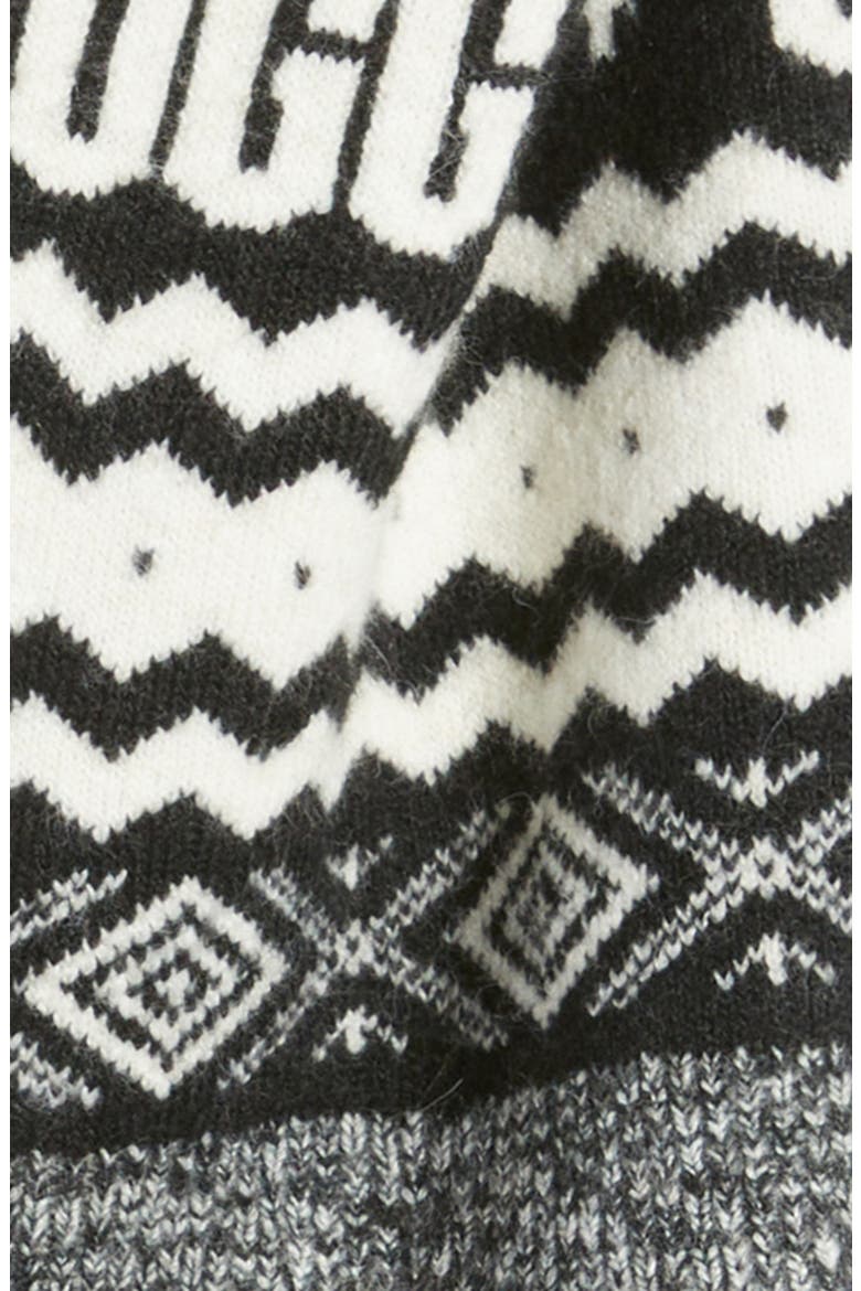 Chunky UGGIsle Scarf, Alternate, color, BLACK MULTI