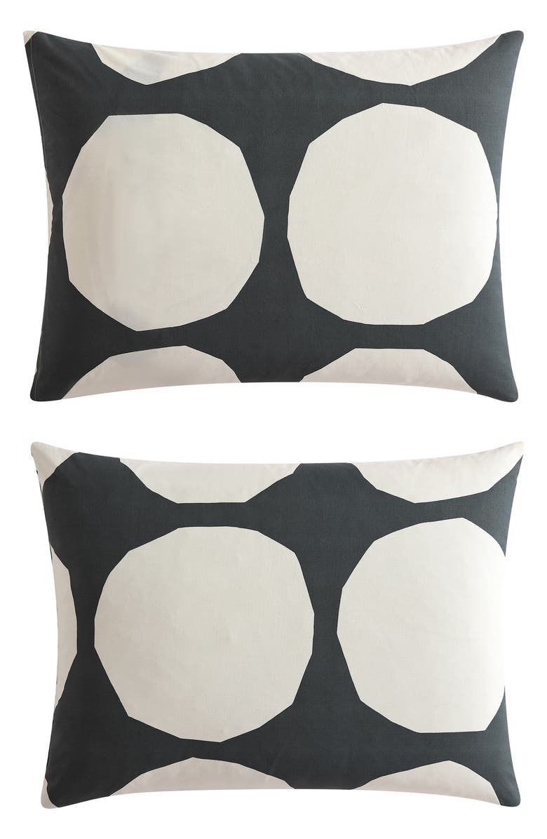 Marimekko Kivet Duvet Cover & Shams Set, Alternate, color, Charcoal Grey