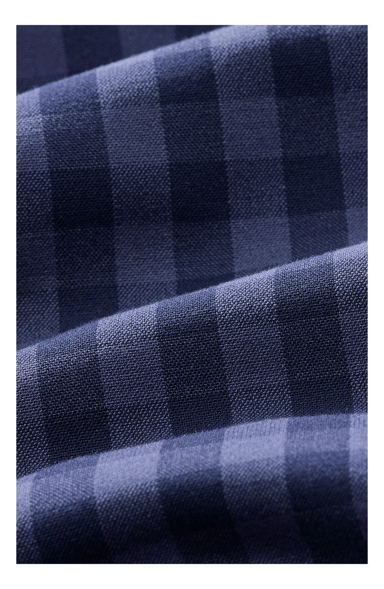 Mizzen+Main City Flannel Trim Fit Plaid Button-Down Shirt, Alternate, color, Navy Hayes Gingham