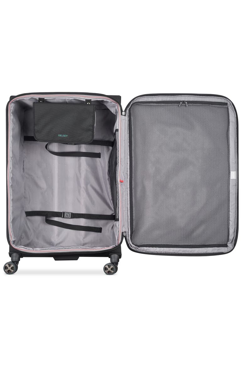 Helium DLX Softside Expandable (20"/25"/29") 3 Piece Spinner Luggage Set, Alternate, color, Navy Blue