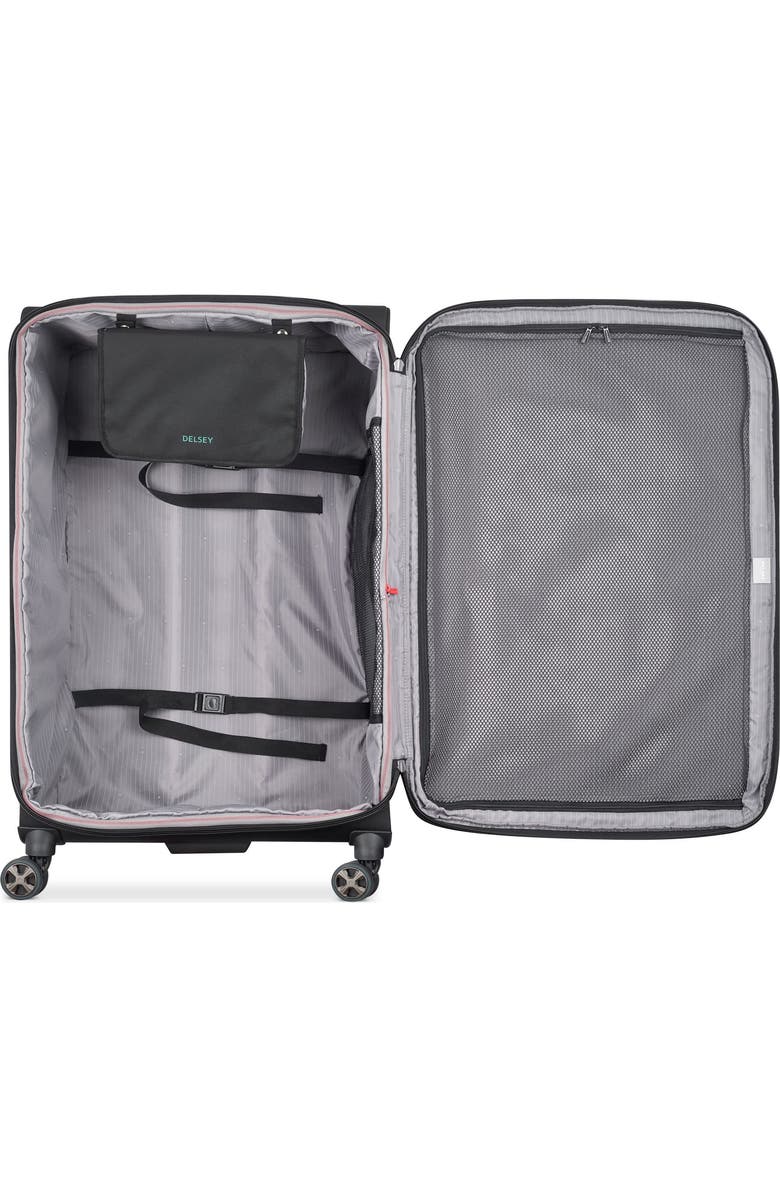 Delsey Paris Helium DLX 3-Piece Set (20/25/29) Softside Expandable Luggage with Spinner Wheels, Alternate, color, Navy Blue