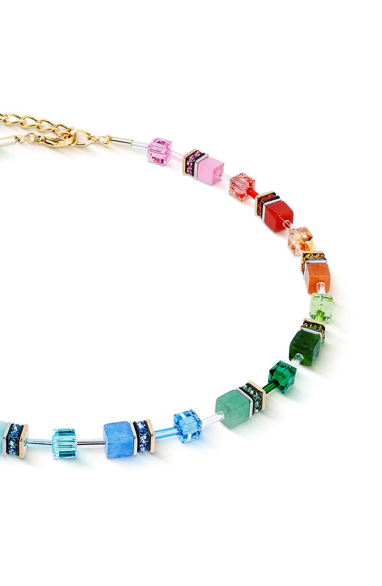COEUR DE LION Geocube Iconic Precious Necklace, Alternate, color, Rainbow