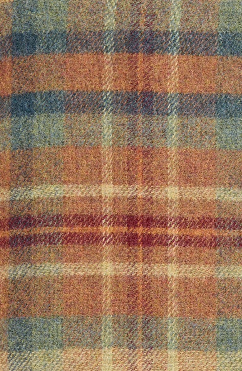 Johnstons of Elgin Plaid Wool Throw Blanket, Alternate, color, Multi Check/ Gun Club