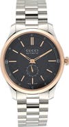 Gucci G-Timeless Slim Two-Tone Automatic Bracelet Watch, 40mm