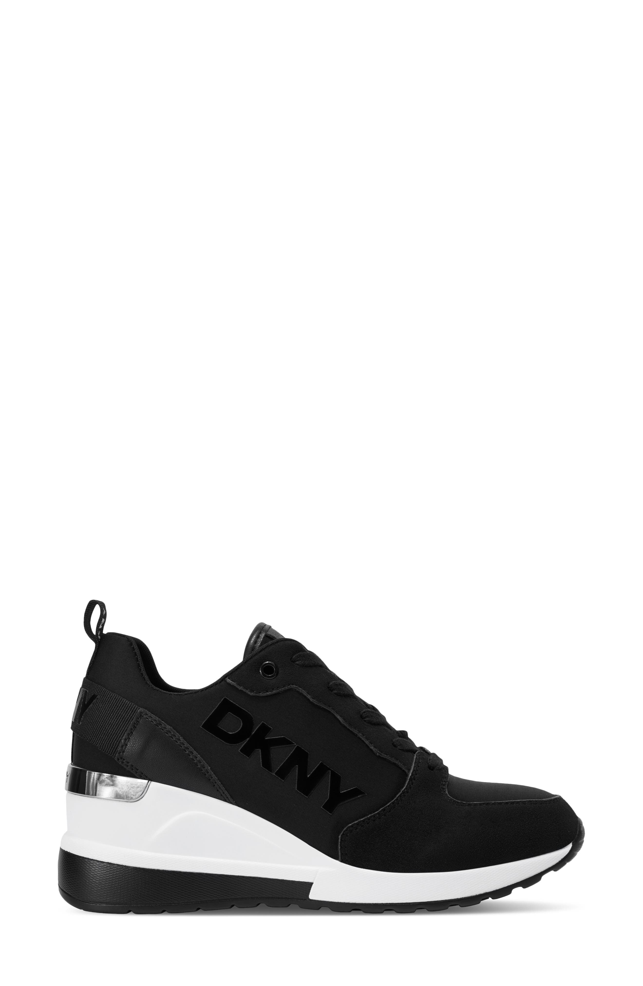 DKNY Cait Wedge Sneaker, Alternate, color, 