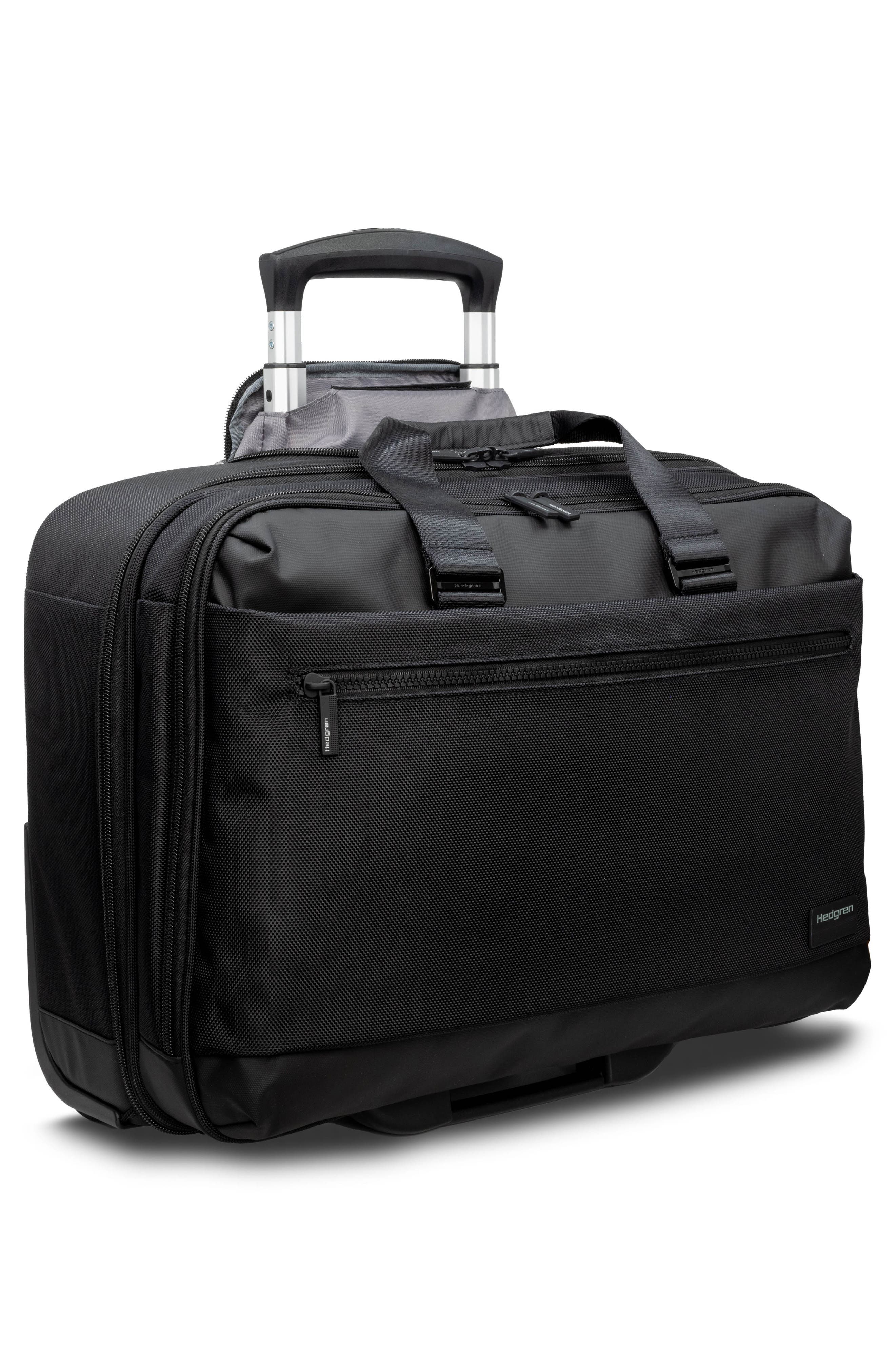 Hedgren CARD Wheeled Laptop Tote Bag, Alternate, color, Black