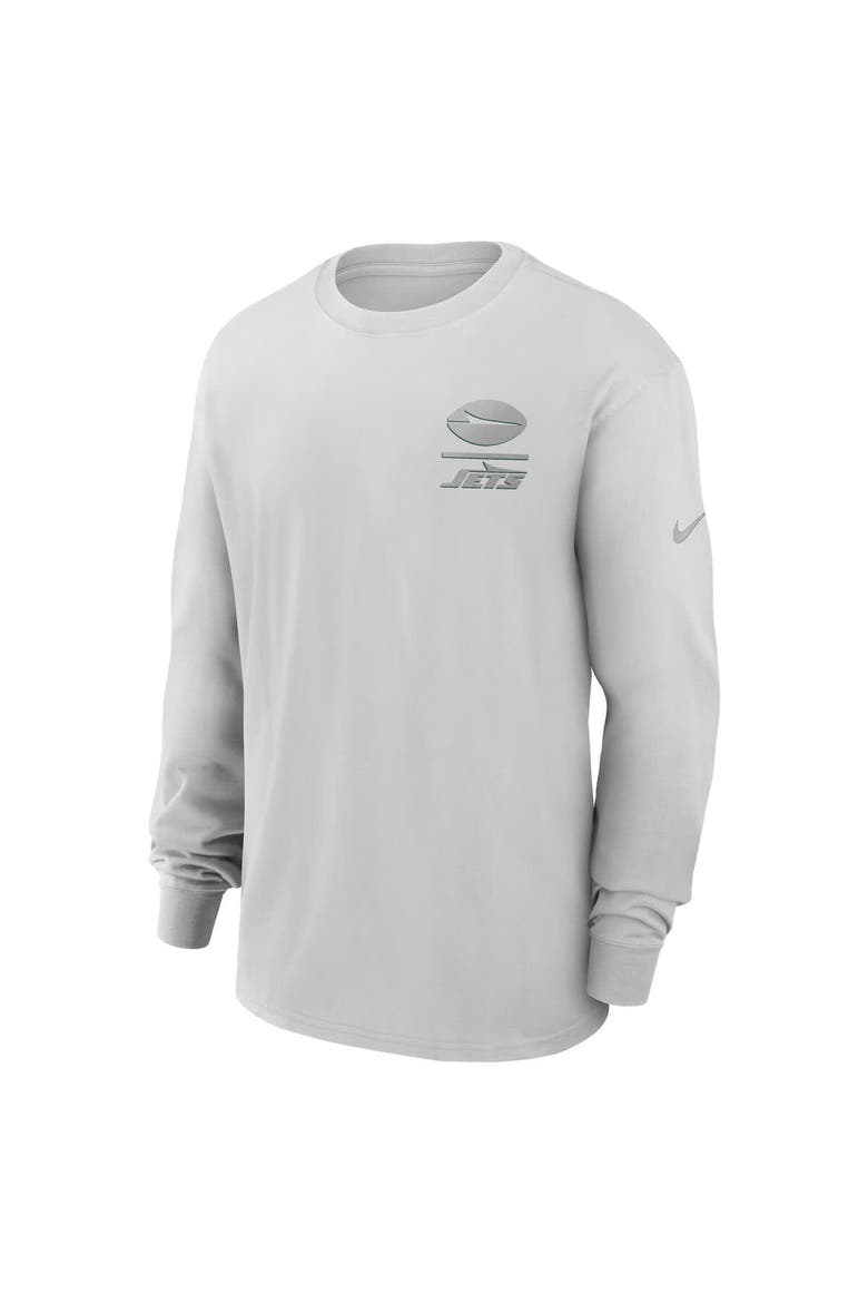 Men's Nike Gray New York Jets Essential Heavy Max90 Long Sleeve T-Shirt, Alternate, color, Gray