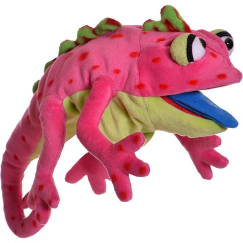 Cammy The Pink Chameleon 16 Inch Plush Hand Puppet