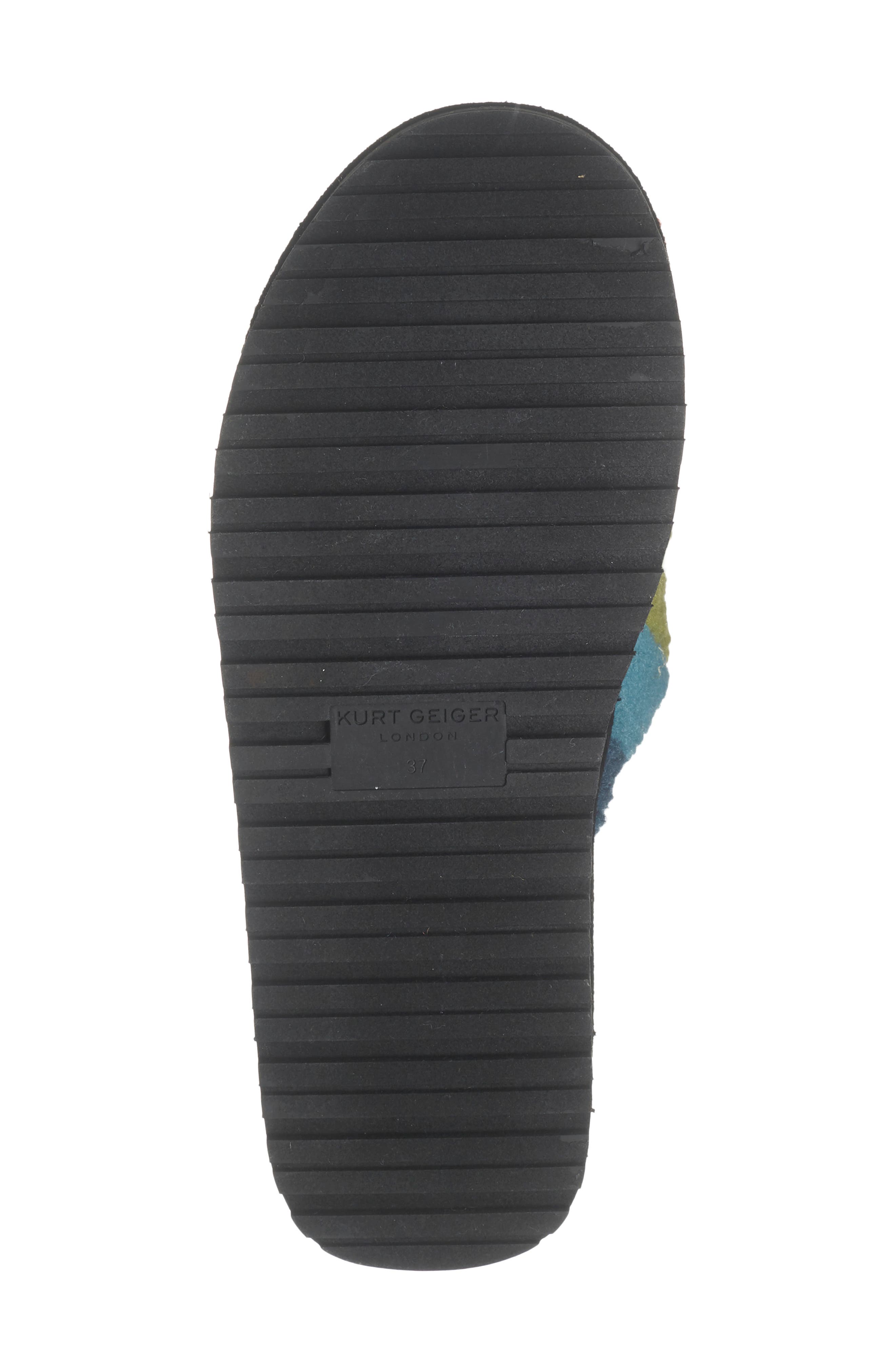 Kurt Geiger London Kenginston Faux Shearling Platform Slipper, Alternate, color, Rainbow Multi