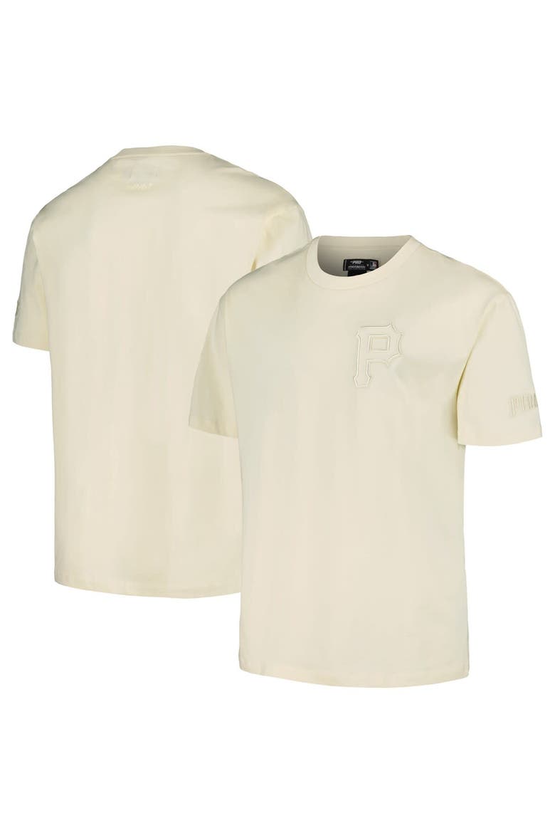 Men's Pro Standard Cream Pittsburgh Pirates Neutral CJ Dropped Shoulders T-Shirt, Main, color, Cream