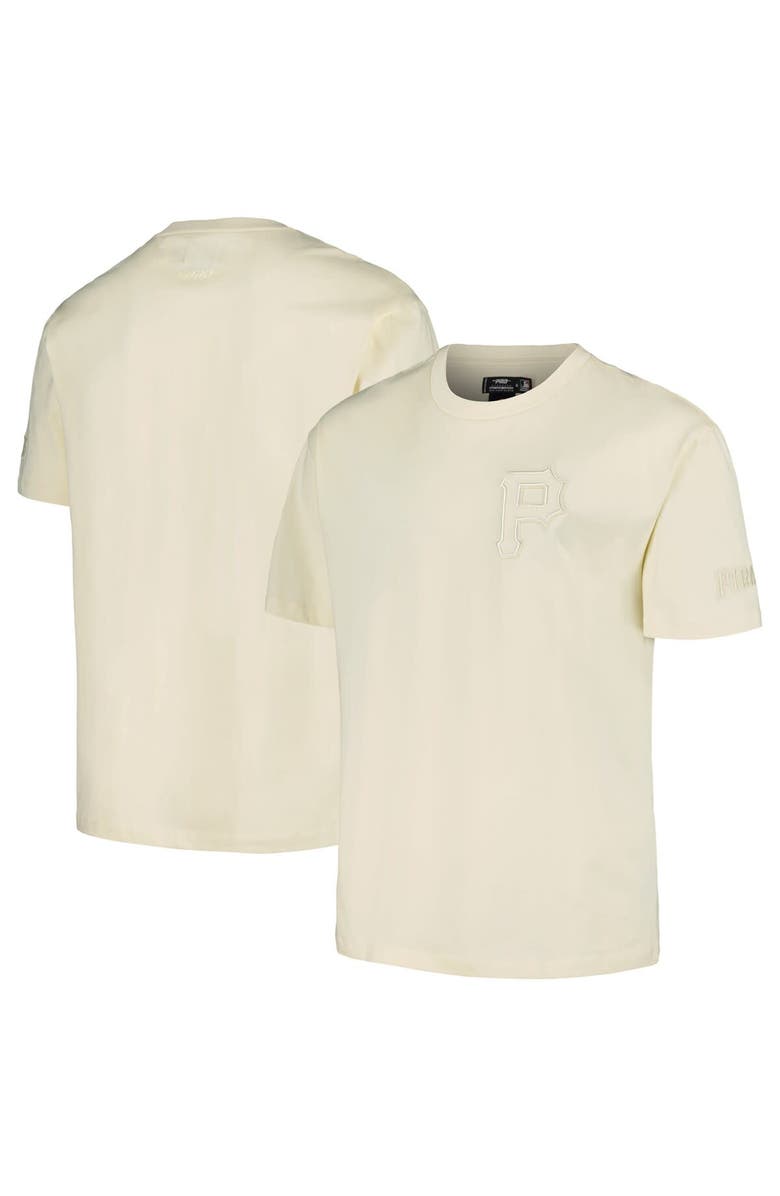 PRO STANDARD Men's Pro Standard Cream Pittsburgh Pirates Neutral CJ Dropped Shoulders T-Shirt, Main, color, Cream