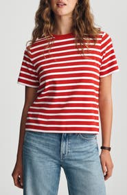 Mavi Jeans Audrey Stripe Cotton Interlock T-Shirt