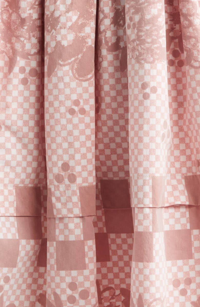 Paolina Russo Gathered Track A-Line Skirt, Alternate, color, Red/ White