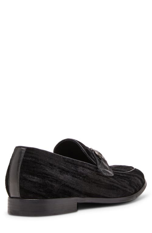 Steve Madden Trulmon Velvet Bit Loafer In Black