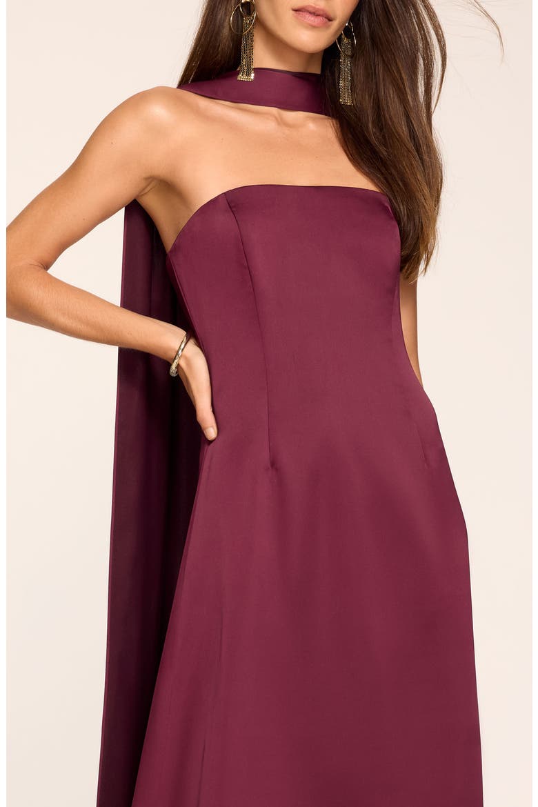 Karma Gown, Alternate, color, CRANBERRY