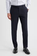 BOSS George Flat Front Wool Suit Pants
