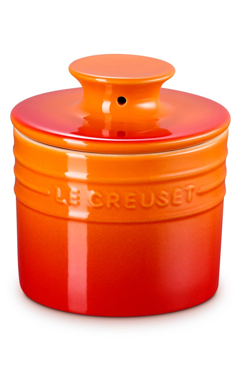 Le Creuset Stoneware Butter Crock, Main, color, Flame
