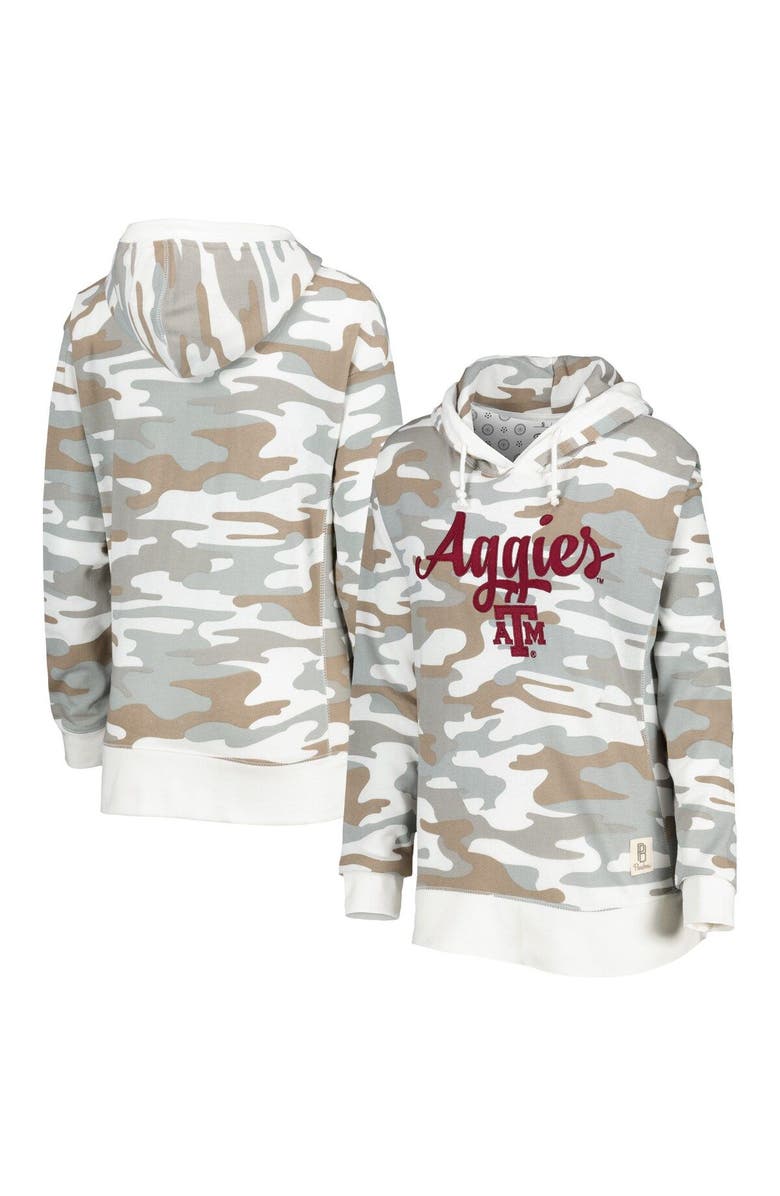 PRESSBOX Women's Pressbox Camo Texas A&M Aggies San Pablo Pullover Hoodie, Main, color, 